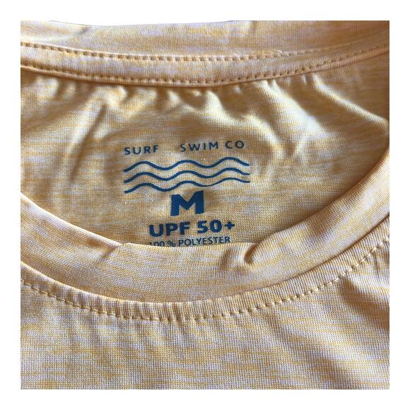 NEW Surf & SWIM TEE Long Sleeve MED Men's Womens Gold Palm Trees T Shirt UPF 50+ - Picture 8 of 10